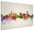 Cincinnati Ohio Skyline Cityscape Box Canvas