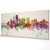 Portland Oregon Skyline Cityscape PANORAMIC Box Canvas