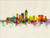 Indianapolis Indiana Skyline Cityscape Poster Art Print