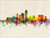 Indianapolis Indiana Skyline Cityscape Poster Art Print