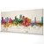 Sacramento California Skyline Cityscape PANORAMIC Box Canvas