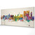 Calcutta (Kolkata) India Skyline Cityscape PANORAMIC Box Canvas