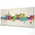 Dubai United Arab Emirates Skyline Cityscape PANORAMIC Box Canvas