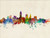 Cleveland Ohio Skyline Cityscape Poster Art Print