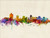 Salt Lake City Utah Skyline Cityscape Poster Art Print
