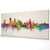 Quebec Canada Skyline Cityscape PANORAMIC Box Canvas