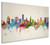 Honolulu Hawaii Skyline Cityscape Box Canvas