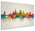 Oxford England Skyline Cityscape Box Canvas