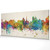 Victoria Canada Skyline Cityscape PANORAMIC Box Canvas