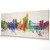 Oslo Norway Skyline Cityscape PANORAMIC Box Canvas