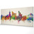 Warsaw Poland Skyline Cityscape PANORAMIC Box Canvas
