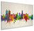 Stoke-on-Trent England Skyline Cityscape Box Canvas