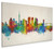 Auckland New Zealand Skyline Cityscape Box Canvas