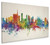 Milan Italy Skyline Cityscape Box Canvas