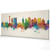 San Antonio Texas Skyline Cityscape PANORAMIC Box Canvas