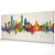 Austin Texas Skyline Cityscape PANORAMIC Box Canvas