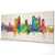 Saint Paul Minnesota Skyline Cityscape PANORAMIC Box Canvas