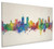 Syracuse New York Skyline Cityscape Box Canvas