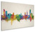 Leicester England Skyline Cityscape Box Canvas