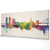 Umeå Sweden Skyline Cityscape PANORAMIC Box Canvas