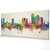 Lexington Kentucky Skyline Cityscape PANORAMIC Box Canvas