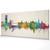 Bilbao Spain Skyline Cityscape PANORAMIC Box Canvas