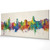 Madison Wisconsin Skyline Cityscape PANORAMIC Box Canvas