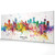 Vancouver Canada Skyline Cityscape PANORAMIC Box Canvas