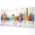 Hong Kong China Skyline Cityscape PANORAMIC Box Canvas