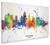 Nottingham England Skyline Cityscape Box Canvas