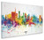 Milan Italy Skyline Cityscape Box Canvas