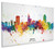 Raleigh North Carolina Skyline Cityscape Box Canvas