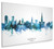 Norwich England Skyline Cityscape Box Canvas