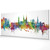 Bordeaux France Skyline Cityscape PANORAMIC Box Canvas