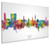 Lille France Skyline Cityscape Box Canvas