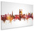 Reims France Skyline Cityscape Box Canvas