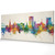 Blackburn England Skyline Cityscape PANORAMIC Box Canvas