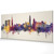 Wakefield England Skyline Cityscape PANORAMIC Box Canvas