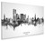 Swindon England Skyline Cityscape Box Canvas