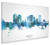 Norfolk Virginia Skyline Cityscape Box Canvas