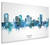 Hobart Australia Skyline Cityscape Box Canvas