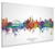 Newcastle England Skyline Cityscape Box Canvas