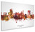 Ann Arbor Michigan Skyline Cityscape Box Canvas
