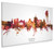 Geneva Switzerland Skyline Cityscape Box Canvas