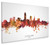 Cleveland Ohio Skyline Cityscape Box Canvas