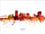 Toledo Ohio Skyline Cityscape Poster Art Print