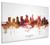 Columbus Ohio Skyline Cityscape Box Canvas