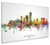 Indianapolis Indiana Skyline Cityscape Box Canvas