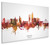 Omaha Nebraska Skyline Cityscape Box Canvas