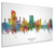 Swansea Wales Skyline Cityscape Box Canvas